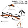Reading Glasses for Men Sporty Design TR90 Blue Light Blocking Reader Comfortable and Flexible Lightweight HLC +2.0 view 2