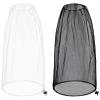 2 Pack Ultra Large Mosquito Net 42x25 Inches Mosquito Head Net Oversized Insect Netting Bug Fits Most Hats for Gardening Hiking Fishing Traveling(White+Black) view 1