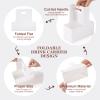 Bakbania 2 Cup Drink Carrier with Handle,20 Pack Paperboard Cup Holder,Rectangle Floral Wrap Packing Boxes Flower Gift Bags for Hot and Cold Drink Holder,Food Delivery(White) view 3