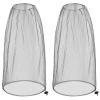 2 Pack Ultra Large Mosquito Net 42x25 Inches Mosquito Head Net Oversized Insect Netting Bug Fits Most Hats for Gardening Hiking Fishing Traveling(Gray) view 1