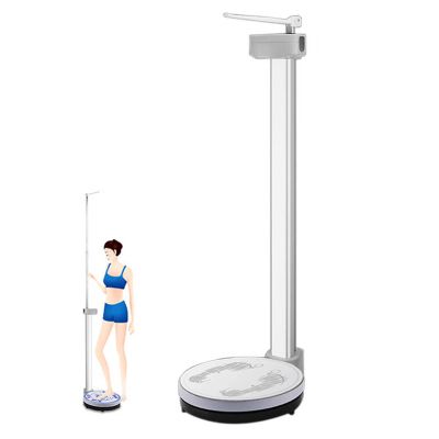 ZOCWJK Electronic Scales, Height and Weight Scale, Eye Level Digital Physician Scale, Weight: 3-200kg, Height: 83-210cm,Easy to Read LED, Voice Broadcast,A (A