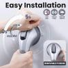 Suction Cups Grab Rails for Bathroom, Strong Bathtub Shower Handles, Anti Slip Shower Wall Grip Handle, Disability Aids, Hold 110Kg Shower Grab Bar for Elderly Children (Blue and White, 43cm) view 3