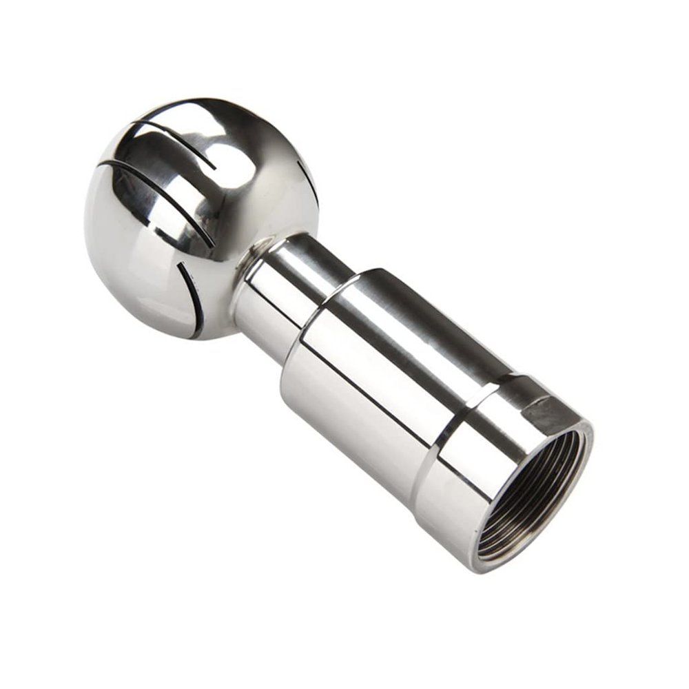 DACHOO Rotating Spray Ball BSP Female Thread, for Reaction Kettle 304 Stainless Steel Sanitary Tank Cleaning Ball(6 Points)