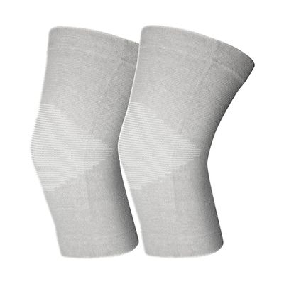 11" Compression Knee Brace - Gray - Premium Breathable Support for Arthritis Pain Relief, Running, Workout & Recovery - Stabilizes Joints for Men & Women - Secure Fit for Active Lifestyle & Daily Comfort