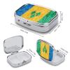 Saint Vincent Grenadines Flag Textured Pill Case, Small Pill Box, Pill Organizer for Vitamins Medication view 2