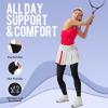 Orgood Compression Pantyhose for Women, 20-30 mmHg Footless Graduated Support Medical Compression Stockings view 2