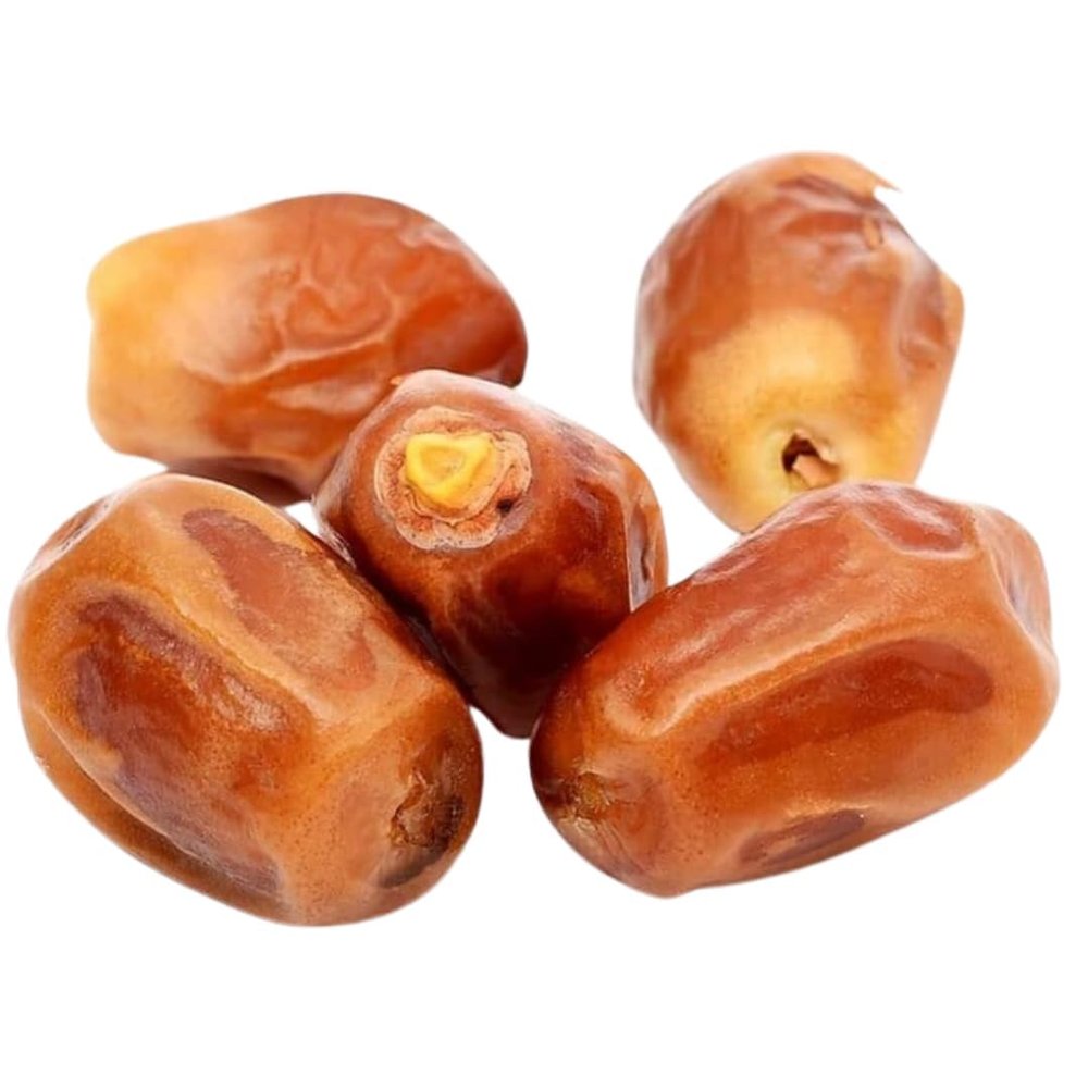 Baghdad Dates 500g - Premium Turkish Dried Hurma-Dates, Sweet and Soft, No Added Sugar, Perfect for Snacks, Ramadan, Iftar and Sahur Desserts- Pack of 5