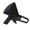 EXAOMBLE Caliper Skinfold Tester Fat Measuring Tape for Men and Women Durable Easy Use Fitness Tool with User Manual and Fat Chart Black view 1