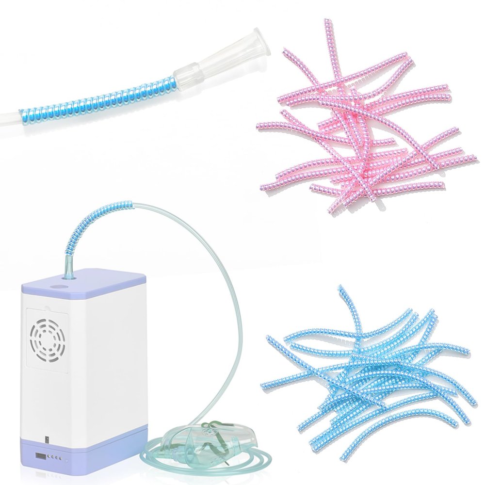 32 PCS Oxygen Tube Support Crimp Straightener for Portable Oxygen Concentrator Oxygen Tank Oxygen Hose Nasal Cannula Oxygen Tubing Accessories