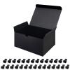 JINMING 30 Gift Boxes 7.5x5.5x4 Inches, Matte Black Gift Boxes Bulks for Mother's Day, Father's Day, Party, Birthday, Groomsman Proposal Boxes for Light Gifts view 1