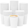12 oz Disposable Coffee Cups with Flat Lids and Sleeves Combo BONUS - Stirrers White Paper Hot Cups with Lids (200 Sets) view 2