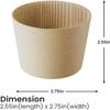 20 oz Disposable Coffee Cups with Flat Lids and Sleeves Combo BONUS - Stirrers White Paper Hot Cups with Lids (1000 Sets) view 4