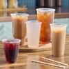 (100 Count) 10 oz Clear Plastic Cups, Disposable Crystal Clear PET Cups for Cold Drinks, To Go Iced Coffee, Juice, Soda, Bubble Boba Tea, Smoothie view 3