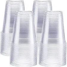 24 oz Clear Plastic Cups Disposable Crystal Clear PET Cups for Cold Drinks To Go Iced Coffee Juice Soda Bubble Boba Tea Smoothie (500 Count)