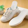 10 Pairs Disposable Breathable Thin Insoles Sweat Absorbing Shoe Pads Barefoot Insoles Disposable Wood Pulp Insole Feet Solution Odor Eliminator Insole for Hiking Running (39 Code) view 3