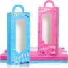 24 Pcs Hot Pink Girl Party Boxes Pink and Blue Doll Party Gift Goodie Boxes Princess Party Candy Treat Boxes Blue Birthday Let's Go Bachelorette Party Decor for Girl Birthday Bridal Shower Party view 1