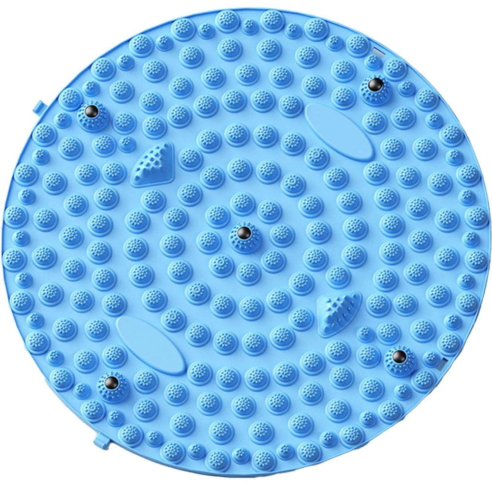 Acupressure Mat for FeetReflexology MatPortable Acupuncture MatStanding Desk Matt for FeetRelaxing Gifts for Women(Blue)