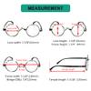 Eyekepper Round Reading Glasses a Little Large than Vintage Professor Oval Readers (Grey Stripe +0.75) view 3