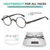 Eyekepper Round Reading Glasses a Little Large than Vintage Professor Oval Readers (Grey Stripe +0.75) view 4