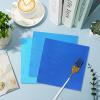 300 Count Dusty Blue Beverage Napkins,2-Ply Gradient Blue Cocktail Party Napkins Disposable for Dinner Wedding Birthday Party Graduation view 3