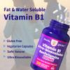 Benfotiamine 500mg, 120 Vegetarian Capsules - Fat Soluble Vitamin B1 Thiamine Supplement - 3rd Party Tested, Vegan, Non-GMO, Gluten Free view 3