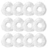 Avaenzo 12 Pack Replacement Mop Pads Compatible with Narwal Freo X/Z Ultra Z10 Freo Pro J3 J4 YJCC012 YJCC015 Microfiber Resuable Mop Cloth Robot Vacuum Cleaner Accessories, White view 1