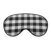 VTHXLOI Buffalo Plaid Black and White Check Sleep Eye Mask Blocks Light Cover Eyeshade for Men Women view 1