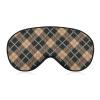 VTHXLOI Red and Brown Tartan Pattern Sleep Eye Mask Blocks Light Cover Eyeshade for Men Women view 1