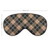 VTHXLOI Red and Brown Tartan Pattern Sleep Eye Mask Blocks Light Cover Eyeshade for Men Women view 2
