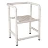 Eligible Shower Chair for Inside Shower, Waterproof Shower Stool for Inside Shower with Free Grab Bar,for Old Man/Pregnant Women/Disabled People Toilet Seat,White view 1