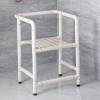 Eligible Shower Chair for Inside Shower, Waterproof Shower Stool for Inside Shower with Free Grab Bar,for Old Man/Pregnant Women/Disabled People Toilet Seat,White view 2