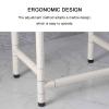 Eligible Shower Chair for Inside Shower, Waterproof Shower Stool for Inside Shower with Free Grab Bar,for Old Man/Pregnant Women/Disabled People Toilet Seat,White view 3