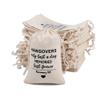 gobyhumm 10 Premium Organic Muslin Drawstring Bags 4x6 - Wedding Party Favor Set for Bachelorette Hangover Kits & Holiday Gifting | Reusable Double-Layer Unbleached Cotton Pouches (Black Heart) view 1