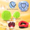 Mop Heads Replacements for OCedar RinseClean 2 Tank Spin Mop System, Mop Replace Head with 2 Microfiber Mop Head Refills, 2 Chenille Mop Pads,1 Scrub Brush, and 1 Mop Base Set Combo view 3