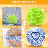 Mop Heads Replacements for OCedar RinseClean 2 Tank Spin Mop System, Mop Replace Head with 2 Microfiber Mop Head Refills, 2 Chenille Mop Pads,1 Scrub Brush, and 1 Mop Base Set Combo view 4