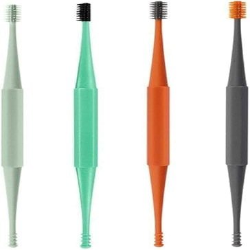 1Pc Double-Sided Earpick Soft Silicone Rotating Ear Ear Ears Remover Clean Design Wax Pick Cleaner Tools (Random Color)