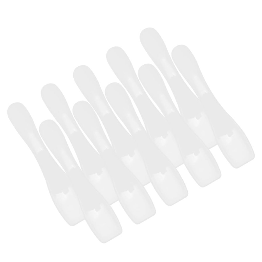100pcs Disposable Cosmetic Spatula Spoon Sticks for Cream Scoop PP