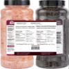 52USA Whole Black Peppercorns 18 oz + Himalayan Pink Salt (Coarse Grain) 39 oz, Salt and Pepper Grinder, Black Peppercorn Refil, Kosher Salt for Grinder Refill, Pink Himalayan Sea Salt, 2 Piece Set view 2