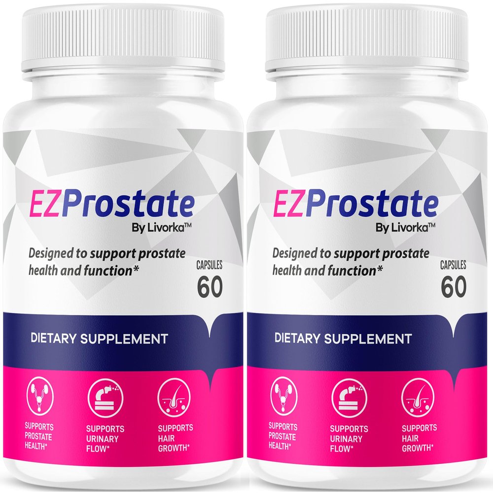 (2 Pack) EZ Prostate Supplement, EZ Prostate Capsules, EZ Prostate Pills, EZ Prostate, EZ Prostate Pills for Men, EZprostate Supplement for Men, EZ Prostate Advanced Formula, 120 Capsules for 2 Months