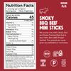 Chomps Snack Size Grass-Fed and Finished Smoky BBQ Beef Jerky Snack Sticks 0.5oz 24-Pack - Keto, Paleo, Whole30, 4g Lean Meat Protein, Gluten-Free, Zero Sugar Food, Non-GMO Chomplings view 2