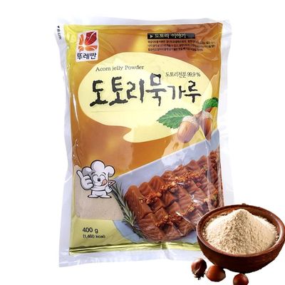 Korean Acorn Starch Powder for Dotorimuk Jelly, Authentic Korean Acorn Jelly Mix, 400g (14.1 oz), Traditional Dotorimuk Dessert, Low Calorie Ingredient