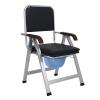 RENJJPBO Portable Folding Chair with Built-in Toilet, Commode Chair Shower Chair with Arms and Back Bedside Commode for People with Toilet Chair view 1