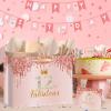 Yoirrat Rose Gold 12 & Fabulous 12th Birthday Gift Bag for Girls Large Pink Happy 12th Birthday Gift Bag with Wrapping Paper and Card for 12th Bday Decorations Party Supplies view 2