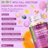 (2 Pcs) Totaria Sugar Free Multivitamin Gummies for Women 14+ w/Iron, Inositol, Folate, Biotin, Womens Daily Multivitamin Gummy w/Vitamin A, C, B, D3, K2, for Hair, Skin, Energy, Immune, Mixed Flavors view 4