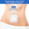 12Pcs Disposable Castor Oil Patches Belly Button 3.15x3.15 inches White view 2