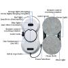 Automatic Window Cleaner, with Water Spray, 5600pa Strong Suction Smart Window Cleaner, Double Suction Cup Suction, for Windows, Tiles, Glass Door,Black view 2