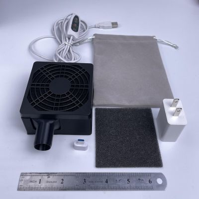 CPAP Hose Dryer with Filter & Noise-Reduction Base, High-Powered Turbo Fan for CPAP/BIPAP Tubes, USB Powered and Nearly Silent (Include Both AC Adapter and Speed Control/Timer)