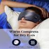 Heated Eye Mask for Dry Eyes: Silk Cordless Eye Warmer Compress for Dry Eyes - Eye Heating Pad for Stye Treatment Headache Tired Eyes Relief - Washable Rechargeable Electric Heat Sleep Masks view 4