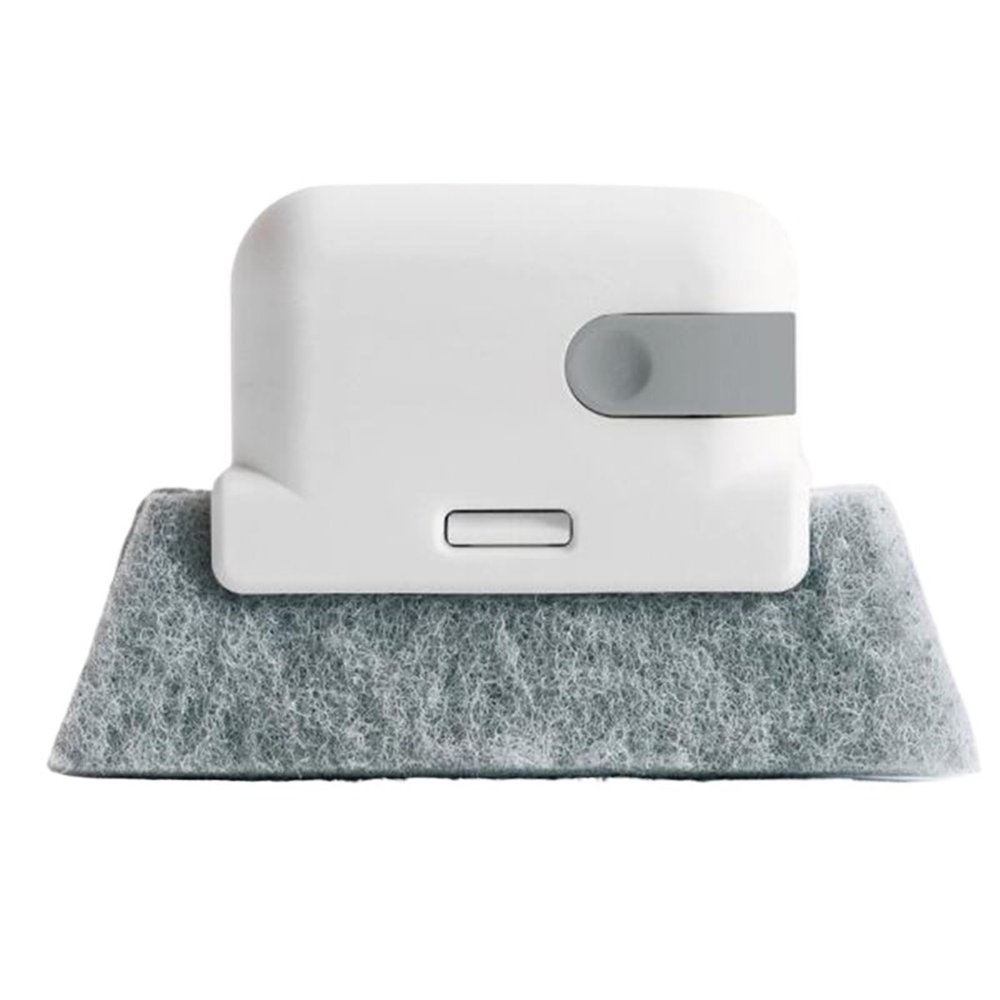 2-in-1 Groove Cleaning Tool Creative Window Groove Cleaning Cloth Cleaning Brush Windows Slot Cleaner Brush Groove Brush(Gray)