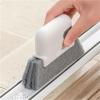 2-in-1 Groove Cleaning Tool Creative Window Groove Cleaning Cloth Cleaning Brush Windows Slot Cleaner Brush Groove Brush(Gray) view 3